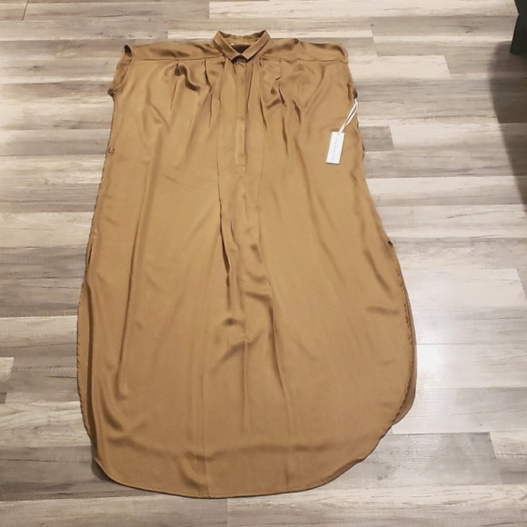 YOUNG FABULOUS AND BROKE NWT COPPER TUNIC SHIRT DRESS SZ MEDIUM - Picture 2 of 12